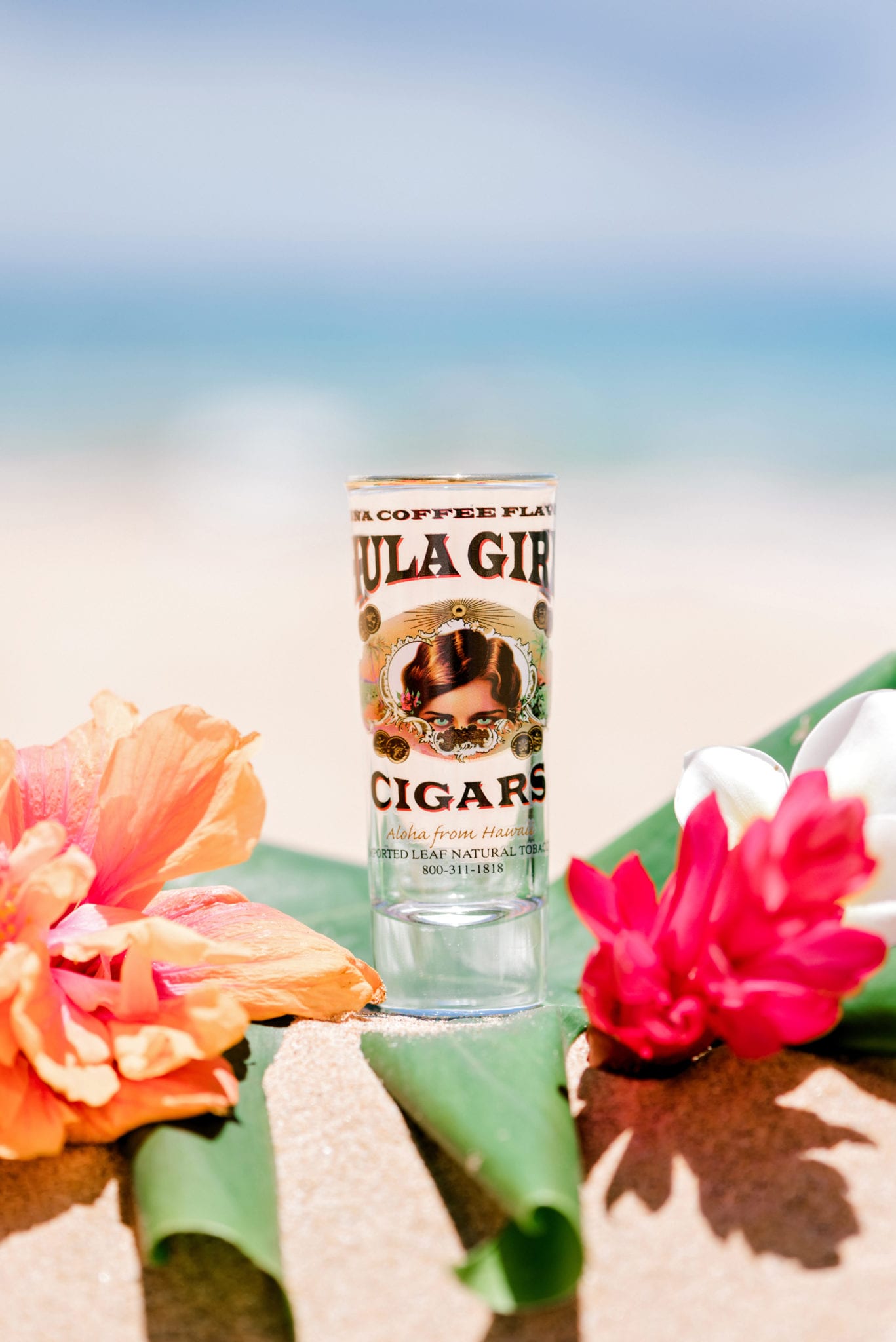 Hula Girl Cigars Shot Glass
